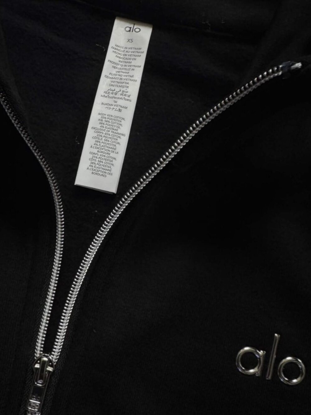 ALO Yoga Accolade Black 1/4 Zip Pullover Sweatshirt - NWT - Picture 2 of 9
